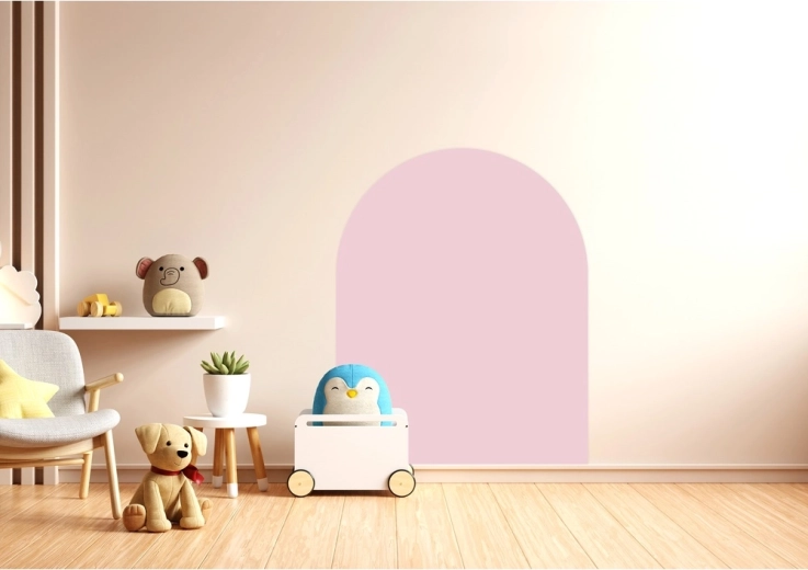 Lámina magnética adhesiva para pared Cleverclixx Dream Pink 95 × 75 cm