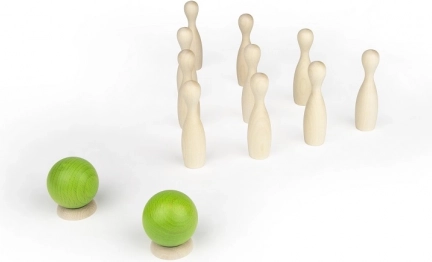 Mini bolos de madera de arce MILANIWOOD