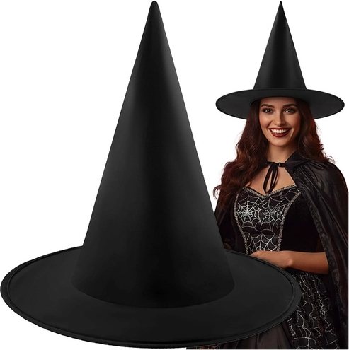 Sombrero de bruja RUHHY para Halloween, negro universal