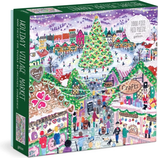 Puzzle metálico Galison Mercados de Adviento, 1.000 piezas