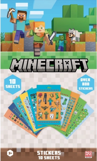 Set de pegatinas de Minecraft, 800 unidades