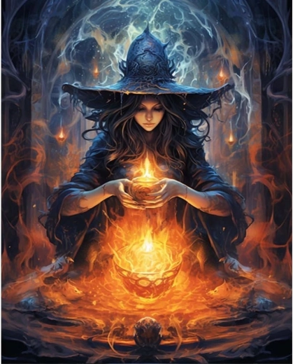Pintura de diamantes Ritual 30 × 40 cm