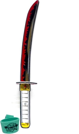 Espada de espuma roja Demon – accesorio infantil seguro para carnaval