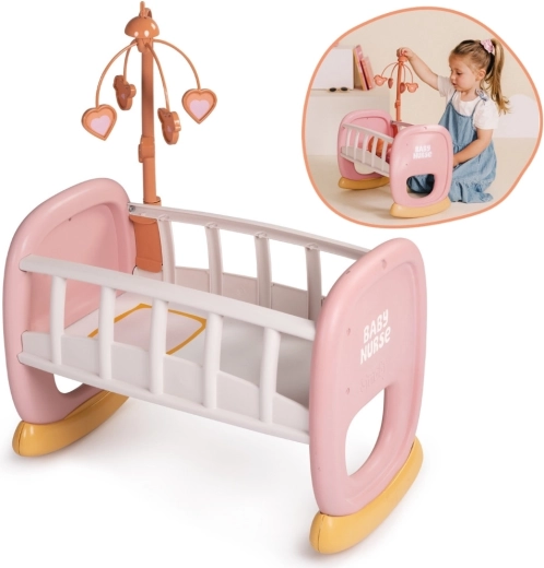 Cuna mecedora Smoby Baby Nurse con móvil