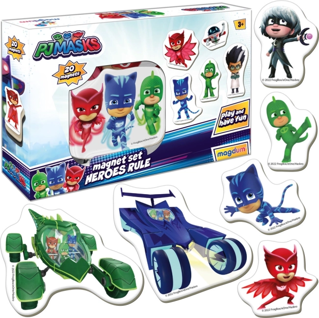 Juego de imanes PJ MASKS (Los Héroes en Pijama) para niños