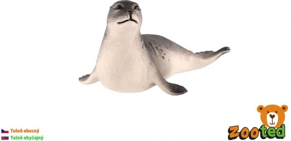 Figura de plástico de foca común de 12 cm