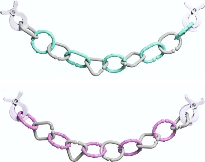 Cadena para cochecito con clips - 1 unidad