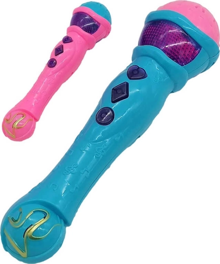 Micrófono infantil Adar con luz y sonido 23 cm (2 colores) - 1 pieza
