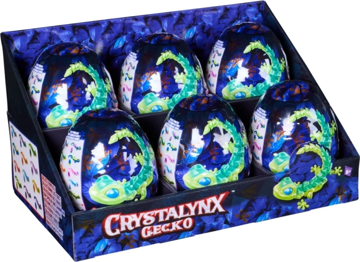 Gecko flexible CRYSTALYNX en un huevo misterioso