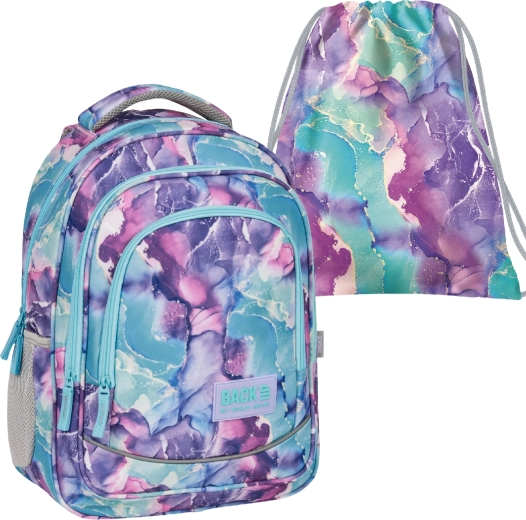 Set escolar BackUP Fantazie 2 en 1 (mochila + bolsa)