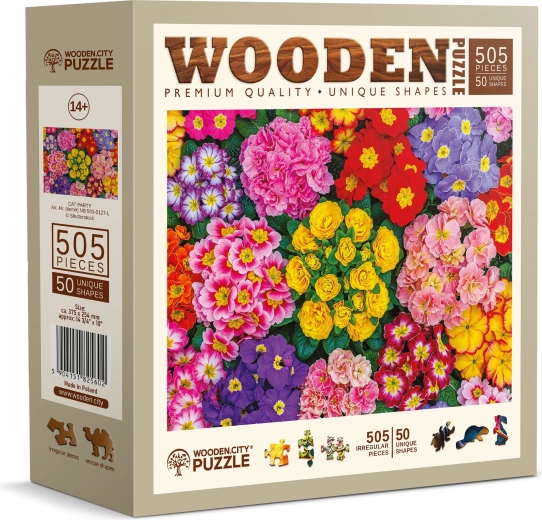 Puzle de madera Flores en flor 505 piezas WOODEN CITY