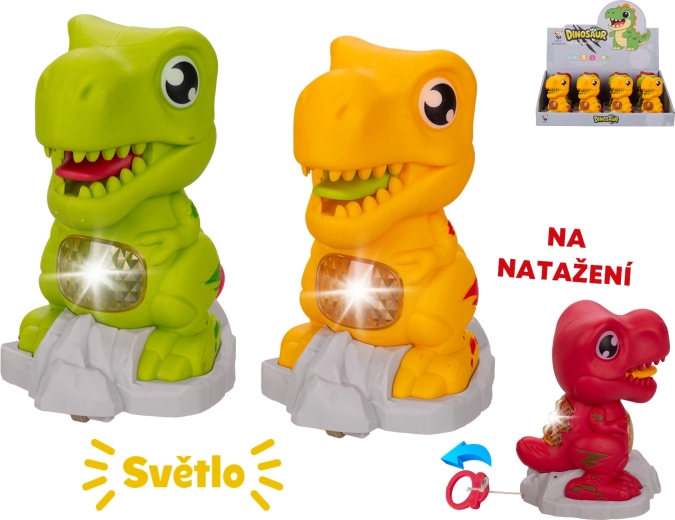 Dinosaurio corredizo con luz 11 cm