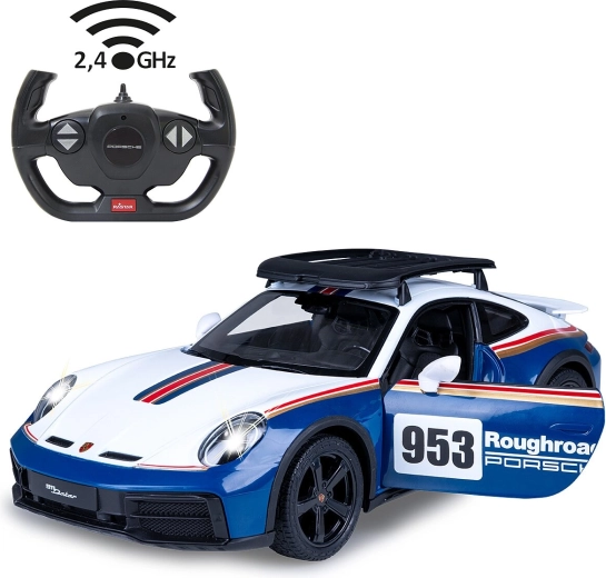 Coche teledirigido JAMARA Porsche 911 Dakar Performance 1:14 azul