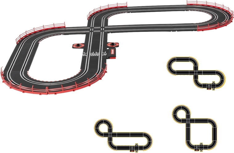 Pista con cruce y contador de vueltas