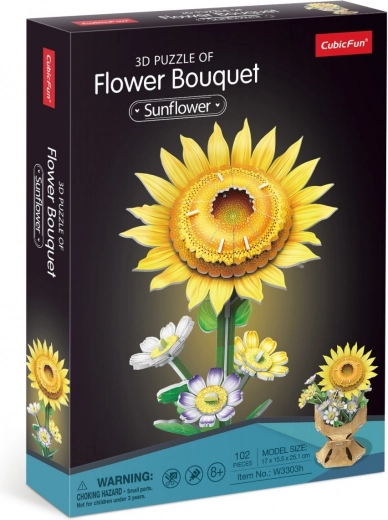 Puzzle 3D Ramo de Girasoles