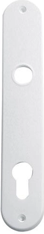 Escudo de puerta de plástico para bombín cilíndrico, distancia 90 mm, marrón (paquete de 10 pares)