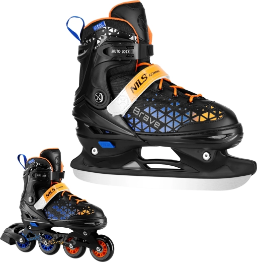 2 en 1: patines en línea y de hielo en uno