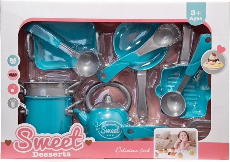 Set de cocina infantil de vajilla de plástico