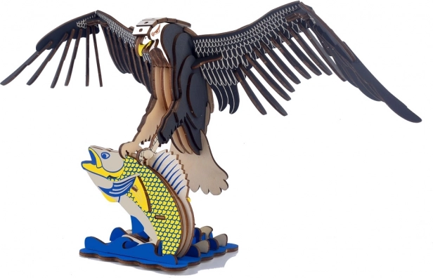 Puzle 3D de madera: águila