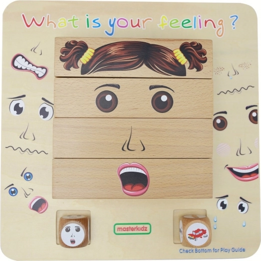 Juego educativo de madera EMOTIONS de Masterkidz – tablero Montessori de emociones