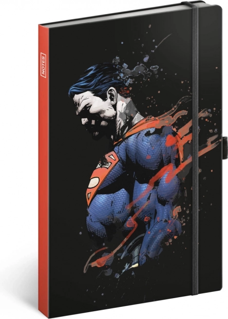 Cuaderno rayado con motivo de superhéroe SUPERMAN A5, 13 × 21 cm