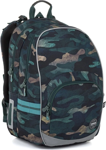 Mochila escolar Topgal KIMI camuflaje urbano