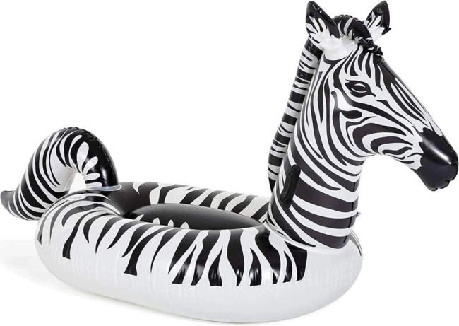 Colchón inflable cebra con iluminación LED