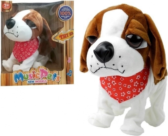 Perrito de peluche interactivo con sonidos y movimiento