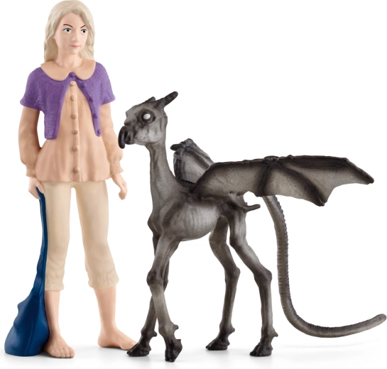 Harry Potter Luna Lovegood y cría de thestral