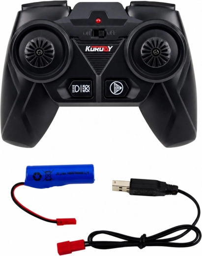 Mando RC, batería recargable y carga por USB