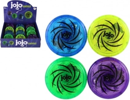 Yo-yo de plástico luminoso 6 cm – 4 colores, a pilas