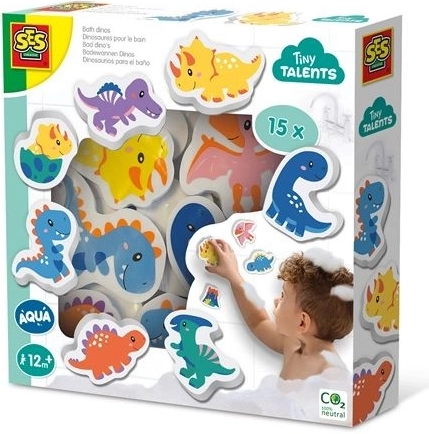 Dinosaurios de espuma creativos SES para el baño