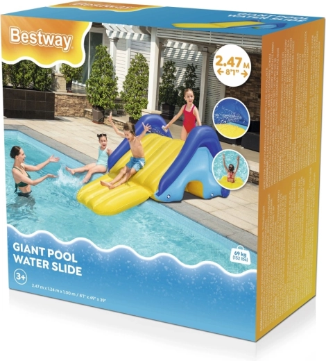 tobogán hinchable para piscina BESTWAY 2,47 m con rociadores