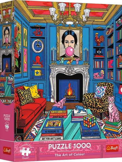 Trefl Puzzle Premium Plus The Art of Colour: Galería de arte en casa, 1000 piezas