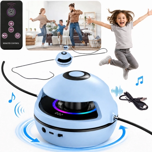 Dispositivo eléctrico interactivo para saltar con música, Bluetooth, control remoto y contador