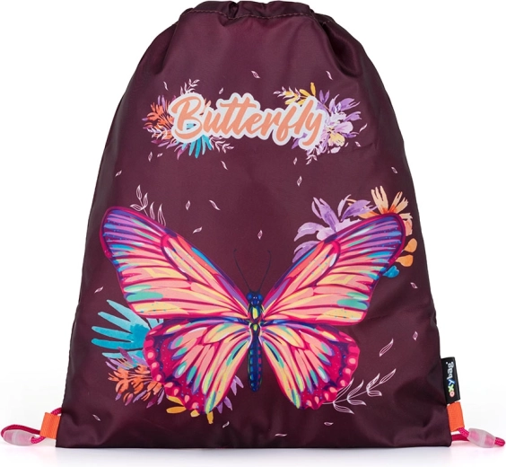 Bolsa para calzado con motivo de mariposa