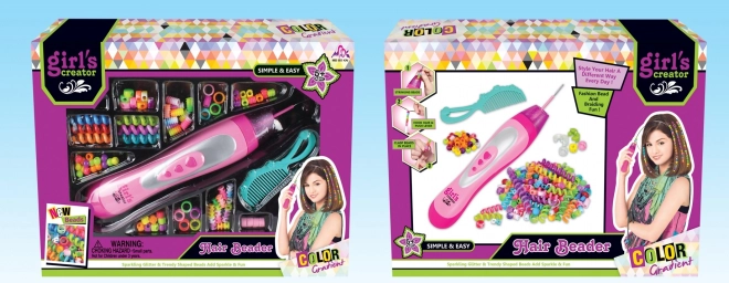 Enhebrador de cuentas para el cabello