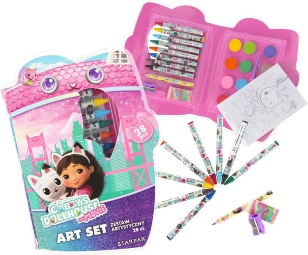 Set artístico de Gabby's Dollhouse en estuche, 28 piezas