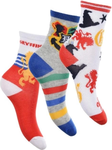 Set de 3 pares de calcetines Harry Potter Gryffindor