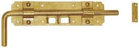 Pasador deslizante 240 × 60 × 2 mm, zincado amarillo galvanizado