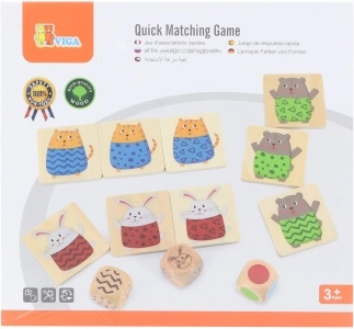 Viga juego de madera de emparejamiento rápido (27 piezas)