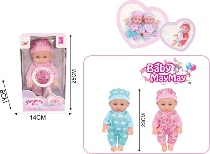 Muñeco bebé con efectos de sonido 22 cm