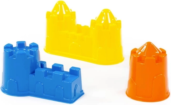 Moldes para arena castillo (3 uds.)