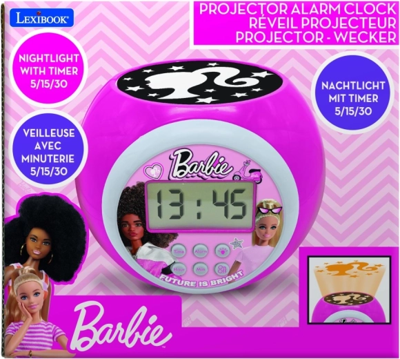 Despertador infantil con proyector Barbie