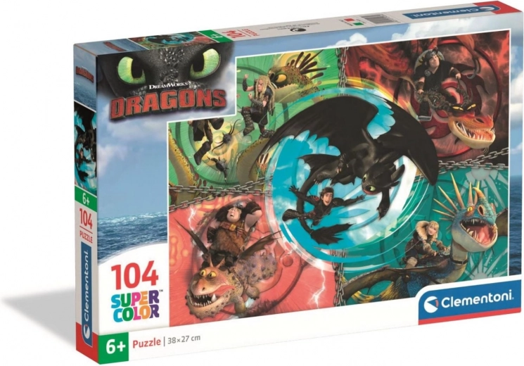 Puzzle Clementoni de 104 piezas Cómo entrenar a tu dragón