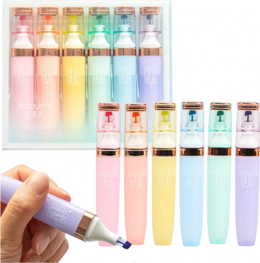Set de resaltadores pastel 6 uds.