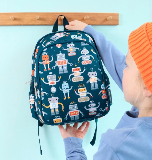 Diseño divertido de robots para pequeños exploradores