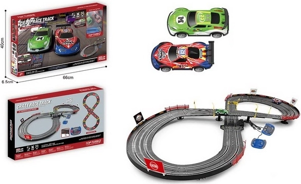 Pista de coches de carreras Madej Crazy Race Track de 396 cm