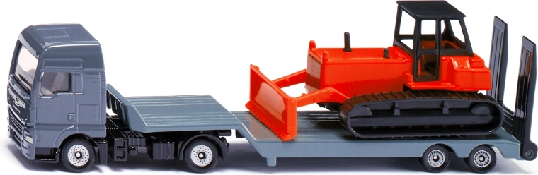 Siku Super camión tractor largo con bulldozer 1:87