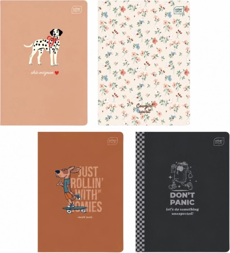 Cuaderno A5 sin líneas 32 hojas mix de motivos Interdruk - 1 unidad